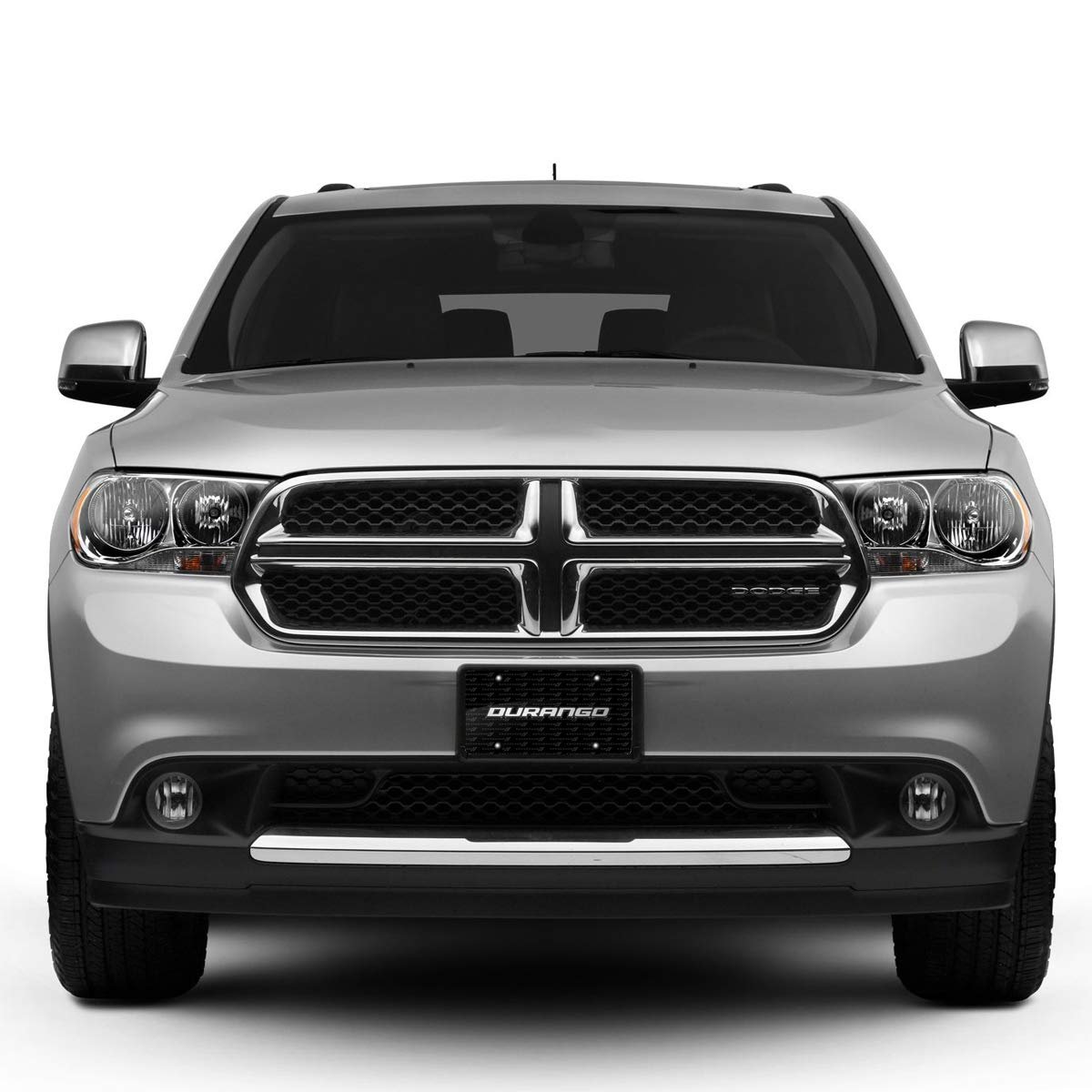 Dodge Durango 3d Logo License Plate Black Aluminum With Pattern Official Licensed 11 88 In X 6 Bg3d