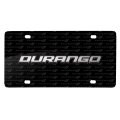 Dodge Durango 3d Logo License Plate Black Aluminum With Pattern Official Licensed 11 88 In X 6 Bg3d