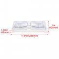 5 Pack Rv Ceiling Lights 12v Led Double Dome Interior Camper Car Trailer On Off Switch Lighting Clear Lens