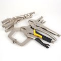 10-inch Locking Pliers With C-clamps 45 Steel Handle Weighted Wire Cutter Length 220mm 1pcs