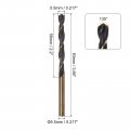 Uxcell 12pcs Jobber Drill Bits 5 5mm Black Nitride Gold Titanium Coated 4341 High Speed Steel Hss 135 Degree Split Point Twist