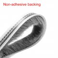 Uxcell Brush Weather Stripping 5m 16 4ft Card-slot Seal Strip Pile Weatherstrip Door Sweep For Window 6x8mm Wxh