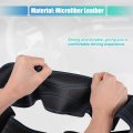 Uxcell Hand Sewn Steering Wheel Cover Blue Stitch With Needle Thread Universal Fit 14 6-15 2 Inch 37-38 5cm Dia For Car Truck