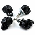 Bashineng Skull License Plate Screws Universal Car Truck Motorcycle Frames Bolts Fasteners 4 Pack Trim Replacement Kit Black 