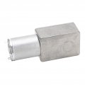 Worm Gear Motor Cw Ccw Dc Single Shaft Self Locking 12v Impact Resistance With Base For Ovens 160rpm