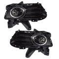 Fog Light Assemblies With Lamp Frame Set For Fusion 2013 2016 Black And Clear Replacement Ds7z 15266 B A 1 Pair
