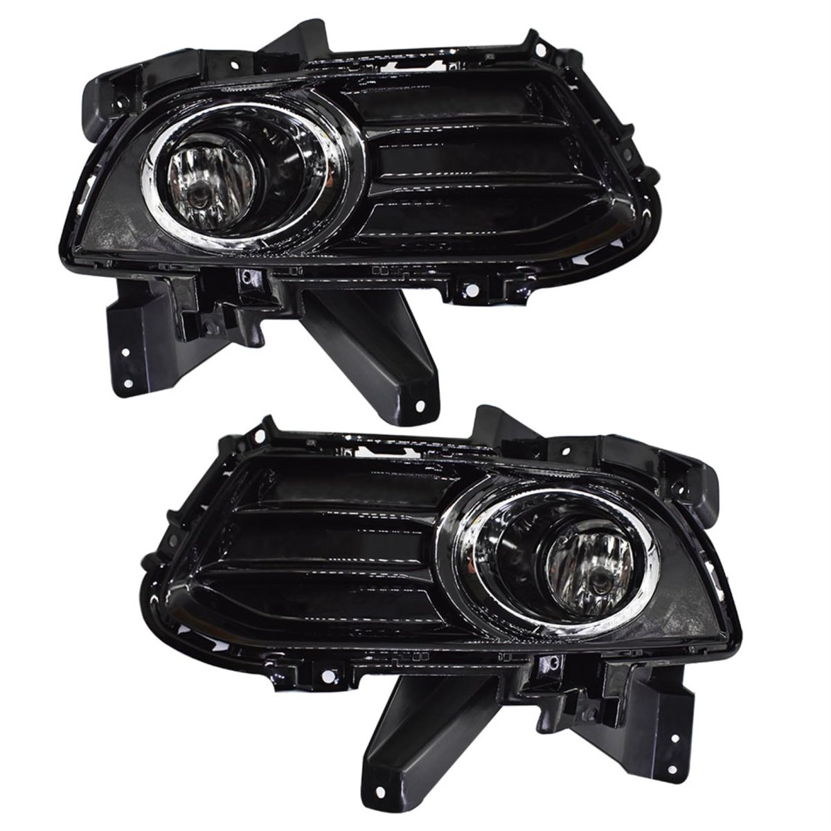 Fog Light Assemblies With Lamp Frame Set For Fusion 2013 2016 Black And Clear Replacement Ds7z 15266 B A 1 Pair