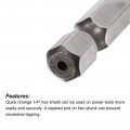 Uxcell Combination Drill And Tap Bit 1 4 Hex Shank M8 X 25 Metric Uncoated High Speed Steel 4341 Spiral Flute Drilling Tapping