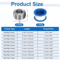 4pcs M10x1x10 304 Stainless Steel Pipe Plug Fitting Male Thread Internal Hex Socket Cap Countersunk For Sealing Port Pneumatic