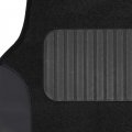Polypro Black Car Seat Covers Full Set With Matching Carpet Floor Mats Universal Fit For Cars Trucks And Suv Includes Split