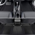 Polypro Black Car Seat Covers Full Set With Matching Carpet Floor Mats Universal Fit For Cars Trucks And Suv Includes Split