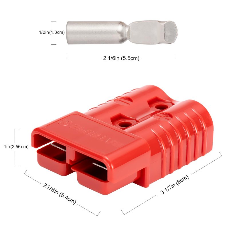 175a Battery Quick Connect Kit For 1 0 Wire 12-36v Terminal Connectors With Dust Covers Car Atv Winch Trailer And Trolling