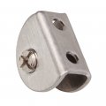 4x Glass Clip Clamp Shelf Bracket Stainless Steel Fit 5-8mm Thick
