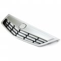 Hecasa Front Bumper Upper Grille Compatible With 2011-2014 Acura Tsx Replacement For 71121tl2a51 3-in-one Whole Grill Kit