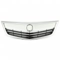 Hecasa Front Bumper Upper Grille Compatible With 2011-2014 Acura Tsx Replacement For 71121tl2a51 3-in-one Whole Grill Kit