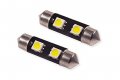 Diode Dynamics License Plate Leds For Smart Fortwo 2005-2015 Pair 36mm Festoon Smf2 Cool White 6000k 