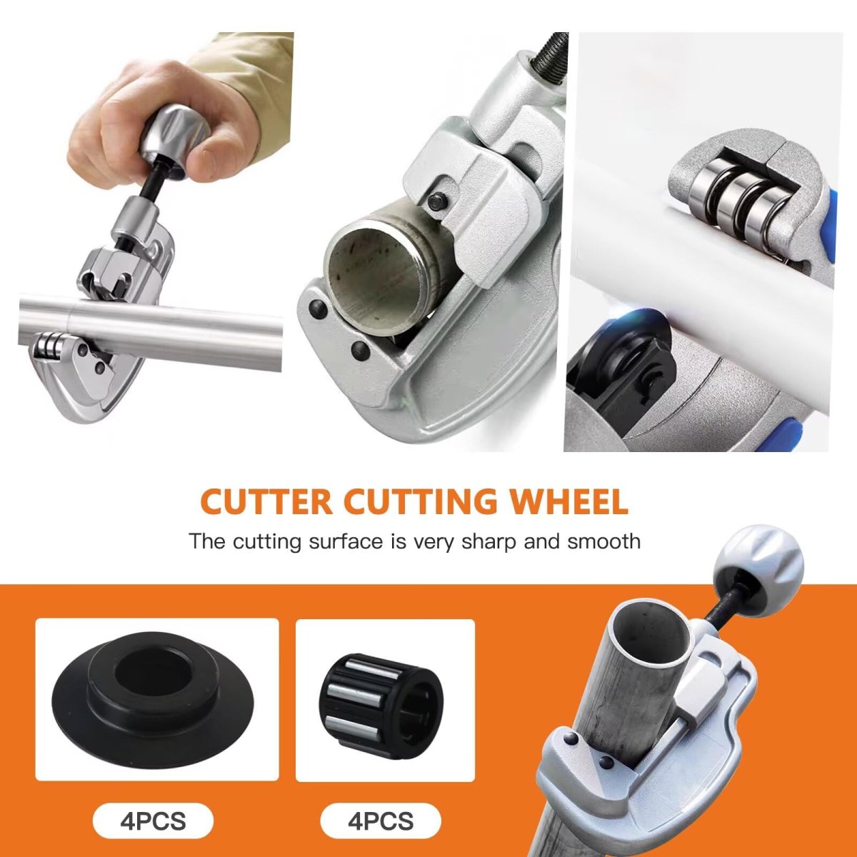 4-pack E635 Stainless Steel Cutter Wheel For Ridgid 29963 35s Pipe