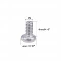 Uxcell M2x4mm Machine Screws Pan Phillips Cross Head Screw 304 Stainless Steel Fasteners Bolts 100pcs