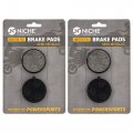 Niche Brake Pad Set For Yamaha Exciter Ii Le Venture Gt Phazer 89j-25911-00-00 Center Semi-metallic 2 Pack