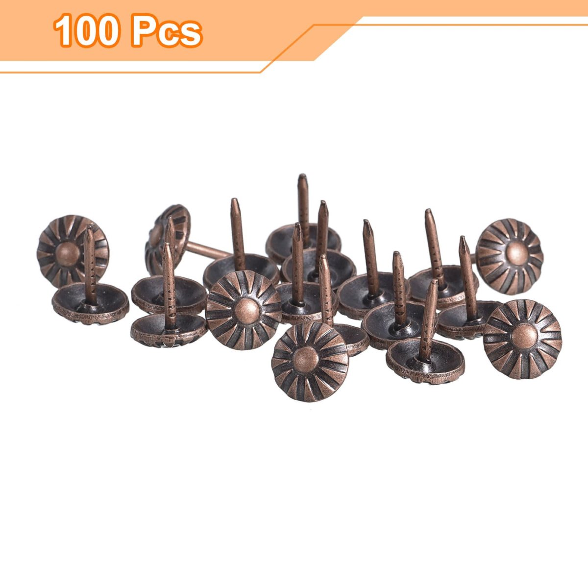 Upholstery Tacks Nail Pins Furniture 100pcs 10x14mm Thumb Tack Assortment Kit Carbon Steel For Home Sofa Diy Decorative Heads
