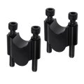 7 8 Heavy Duty Black Handlebar Risers 30mm Height For Honda Yamaha Suzuki Kawasaki Can-am Bmw Motorcycle Atv Dirt Bike 