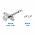Uxcell Plunger Latches 6 5x80mm 0 26x3 15inch Steel Spring-loaded Bolt Latch For Furniture Bed Door 2pcs