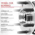 Oe Style Front Wheel Bearing Hub Assembly Compatible With Nissan Murano Quest 09-17 Driver Or Passenger Side Bare Steel
