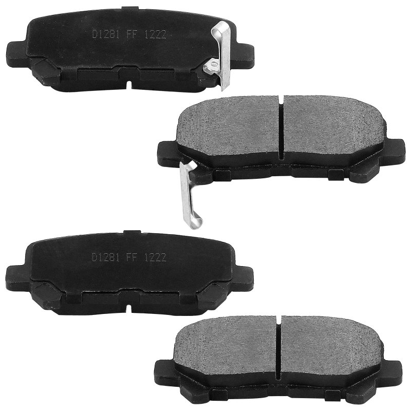 D1281 Rear Ceramic Brake Pads With Hardware For 2011 2017 Honda Odyssey 2009 2015 Pilot 2007 2013 Acura Mdx And 2010 Zdx
