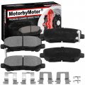 D1281 Rear Ceramic Brake Pads With Hardware For 2011 2017 Honda Odyssey 2009 2015 Pilot 2007 2013 Acura Mdx And 2010 Zdx