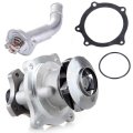 Water Pump With Thermostat 89036357 251 731 130 7700 For Buick Rainier Chevrolet Trailblazer Gmc Envoy Isuzu Ascender 