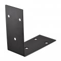 Uxcell Corner Brace Angle Bracket Fastener Stainless Steel L Shape 100mmx100mmx50mm Black With Screws 4 Pcs