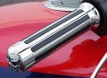 I5 Chrome Skull Hand Grips Compatible With Honda Kawasaki Suzuki Yamaha Cruisers