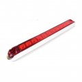Fortpro 17-6 8 X 2-1 8 Red Led Light Bar With 11 Leds Lens And Chromed Bezel F235247 
