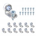 Uxcell Mounting Brace Fixing Glass Shelf Bracket 0 79 X 53 Fixed With Chuck Wall Mount Silver 12pcs
