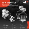 A-premium Set Of 4 Front Upper Lower Ball Joints Kit Compatible With Dodge Ram 1500 1994-1999 2500 4wd Only Replace K8195t