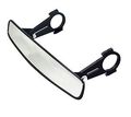 52-22535 14 In Wide Angle Racing Mirror Kit Panoramic View Roll Bar Mount Rear Cnc Machined Billet Aluminum With Abs Plastic 