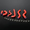 G-plus Silicone Radiator Coolant Hose Kit Clamps Compatible With Kxf250 Kx250f 2006-2008 2006 2007 2008 Red