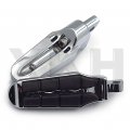 Smt Motorcycle Chrome Long Angled Adjustable Peg Mounting Kit With Footpeg Foot Rest For V-star Roadstar Suzuki Boulevard 1-1 2