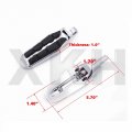 Smt Motorcycle Chrome Long Angled Adjustable Peg Mounting Kit With Footpeg Foot Rest For V-star Roadstar Suzuki Boulevard 1-1 2