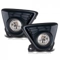 Clear Lens Gloss Black Bezel Fog Light Lamps For Mazda Cx-5 13-15 W Wiring Kit Pair 