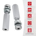 2 Pcs Quick Release Flag Pole Holder Silver For 1 4 In Poles All Atv Utv Motorcycle Dirt Bike Year