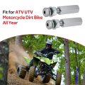 2 Pcs Quick Release Flag Pole Holder Silver For 1 4 In Poles All Atv Utv Motorcycle Dirt Bike Year