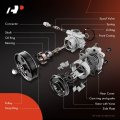 A-premium Power Steering Pump With Pulley Compatible Suzuki Esteem 1999 2000 2001 2002 L4 1 8l Replace 21-5270 49110-64g21