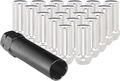 Ceco Chrome Duplex Spline Drive Tuner Installation Kit 32 Lug Nuts 1 Key 14x2 0 R H Thread Pitch 