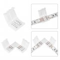 Uxcell 4 Pin 10mm Rgb Led Connector Kit Include 5m Extension Cable Strip To Power Jumper Gapless Wire
