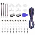 Uxcell 4 Pin 10mm Rgb Led Connector Kit Include 5m Extension Cable Strip To Power Jumper Gapless Wire