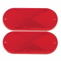 Pilot Automotive Nv-5022r Red Reflector With Adhesive Backing 