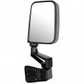 Ocpty Black Driver Side And Passenger View Mirror Textured With Manual Adjustment Fold Non-heated Compatible For 1987-1995