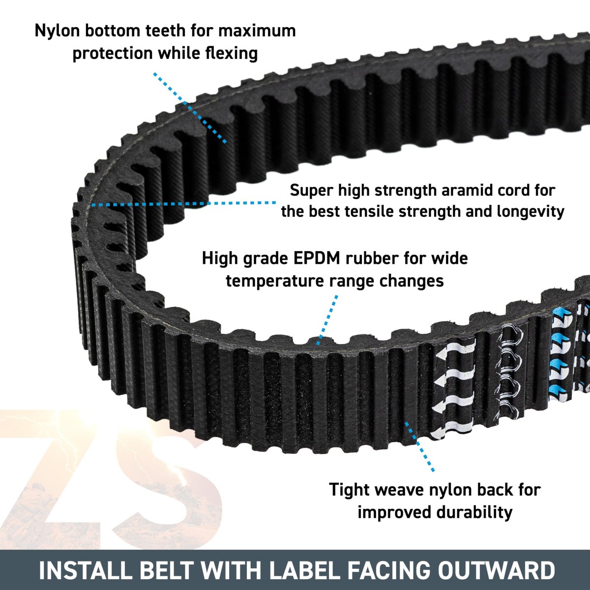 Niche Zeus Drive Belt For Polaris Rzr Pro R 4 Eps Sport Ultimate Premium