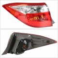Waltyotur Clear Len Tail Lights Brake Lamp Driver Left Light Red Replacement For 2014-2016 Toyota Corolla 815600275